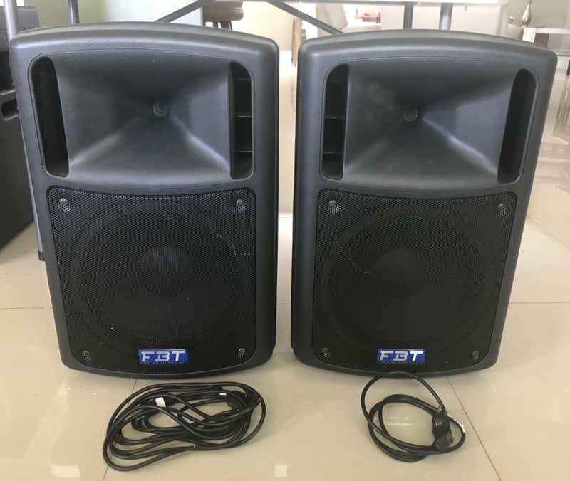 FBT Maxx 4a (PAIR) 300+100 Watt RMS 2-Way Active Bi-Amp Speakers  Black (A) image 1