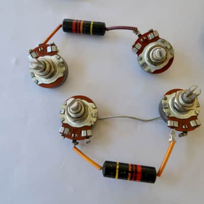 Vintage Gibson Les Paul Burst Harness, 1959, Bumblebee Caps, Pots, Switch, Jack, ES-335, 355 image 3