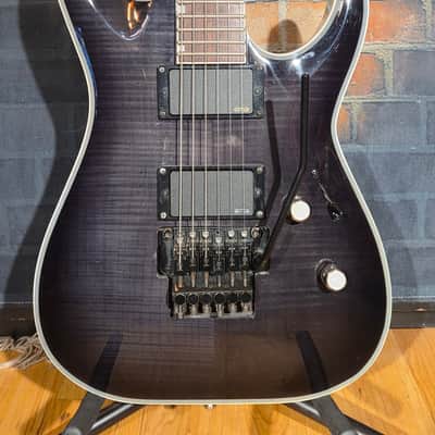 ESP LTD MH-401 FM See-Thru Black w/ EMG James Hetfield Pickups, Gotoh Locking Tuners & Original Floyd Rose Bridge image 5