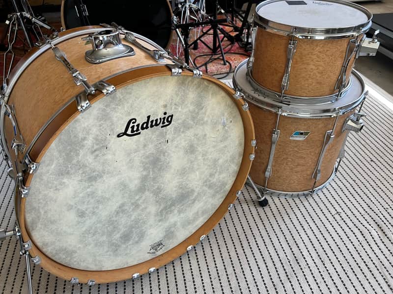 Ludwig Custom Late 70s/Early 80s - Custom Birdseye Maple Veneer image 1