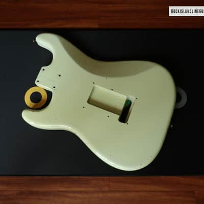 Fender Custom Shop 1960 Stratocaster Body - 2001 Relic Aged Olympic White image 4