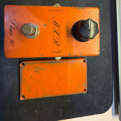 MXR Phase 90 Script Logo (75/76) - Original Plate + ZVEX 9V Adapter Plate image 1