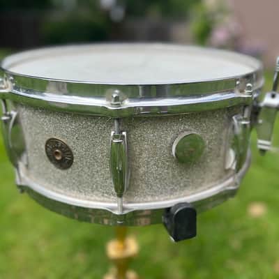 GRETSCH 60s #4157 Name Band 14x5.5 Silver Sparkle 1960s Gretsch Snare Drum [51090] (06/15) image 2