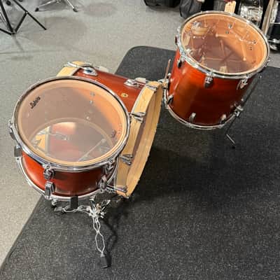 Ludwig Legacy Mahogany 3-Piece FAB 13/16/22 Drum Kit Set in Vintage Mahogany with Satin Natural Hoops image 14