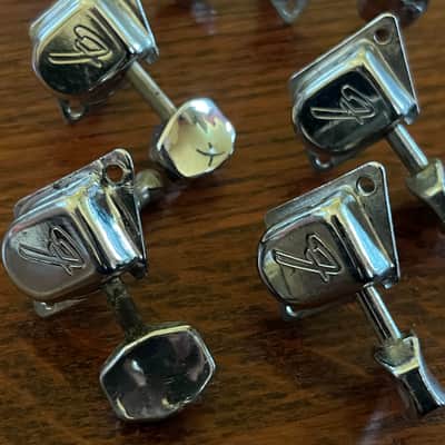set 1966 - 76 Fender Stratocaster Telecaster guitar tuners tuning pegs image 2