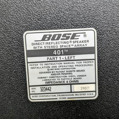 Pair Of Bose 401 Direct Reflecting Floor Standing Speakers image 11