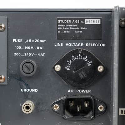 Studer A68 Stereo Power Amplifier image 5