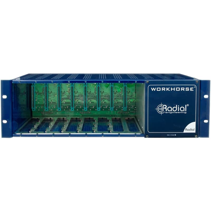 Radial Workhorse WR-8 8-Slot Powered 500 Series Rack image 1