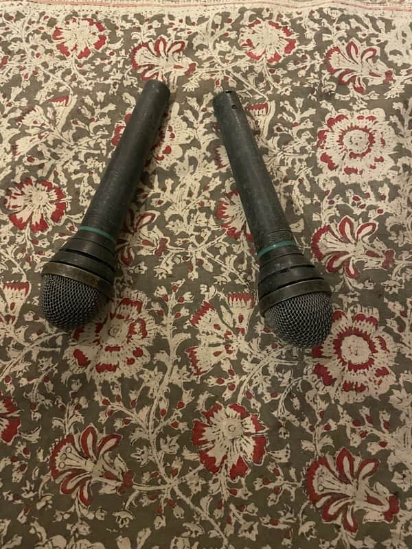Vintage Rare Pair of AKG D310 Cardioid Dynamic Microphone 1978 - Black image 1