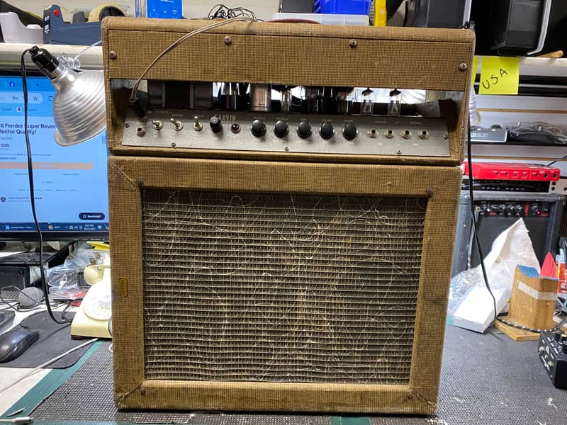 1960's Carvin Model 12 - 25 Watt Tube Amp With 12"/8" Cab image 1