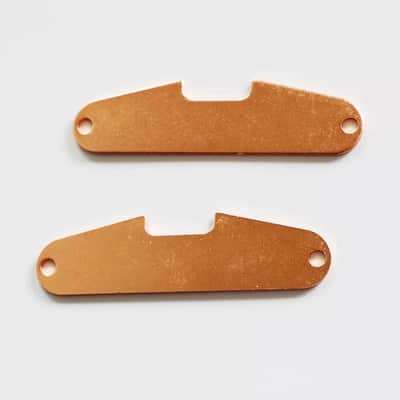 3 Piece Guitar Brass Strat Style Single Coil Pickups Steel Base Plates image 3
