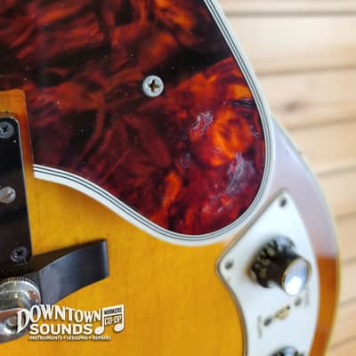 1964 Epiphone Al Caiola Custom Hollow Body Electric Guitar with Hard Case - Shaded Sunburst, Duncan Antiquities, 6lbs 11oz image 7