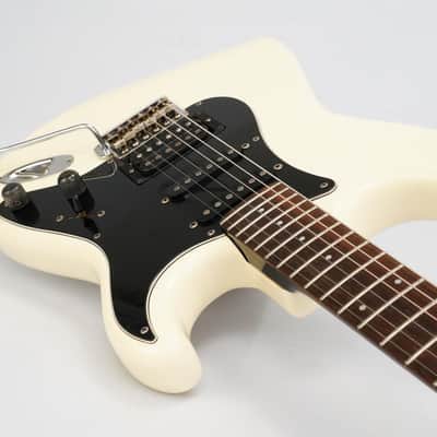 Fender Squier Fujigen Gakki Custom SQ Stratocaster HHS Olympic White #54075 image 8