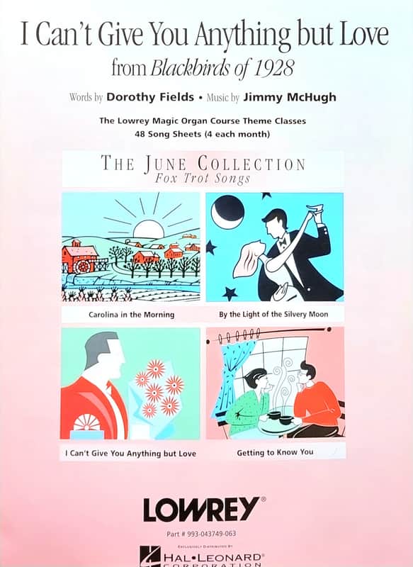 I Can't Give You Anything but Love - Lowrey EZ Play Sheet Music image 1