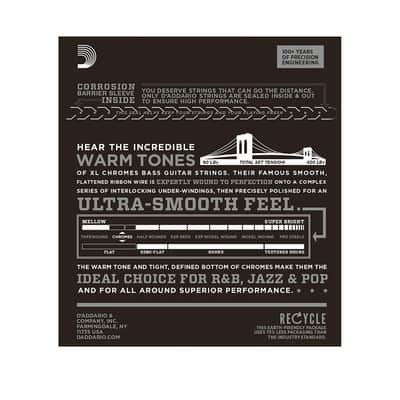 ECB81S Chromes Bass Light 45-100 Short Scale D'Addario image 2