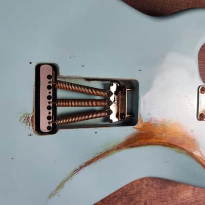 MyDream Partcaster Custom Built - Sonic Blue over Sunburst John Mayer image 11