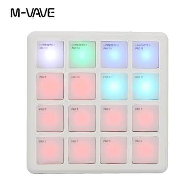 M-VAVE SK-16 SMC-PAD Pocket Pad Portable Wireless MIDI Controller 16 Pads,price include the import duty for US buyer image 1