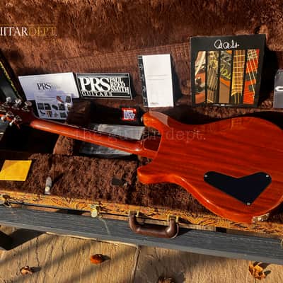 ♚AMAZING♚PRS Artist Custom PAULS GUITAR ♚ HONDURAN !♚ 'AAAAA' Flame ♚ BLACK GOLD ♚ Brushstroke Birds ♚7.6LB♚22*24 image 13