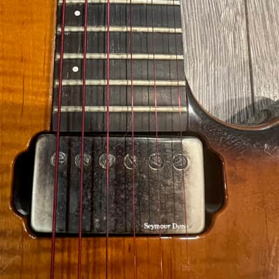 Godin LGX-SA 2012 - Cognac Burst AA Flame Top image 4