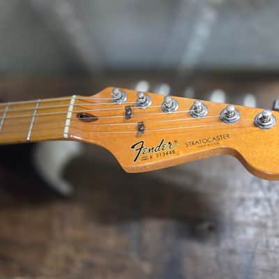 Fender "Dan Smith" Stratocaster Hardtail with Maple Fretboard 1981 - 1983 - Arctic White image 3