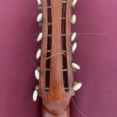 Raffaele Calace Italian folk guitar 1890 - Natural Wood! image 10