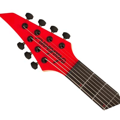 Used Jackson Pro Plus Series DK Modern MDK7 HT - Satin Red w/ Black Bevels image 4