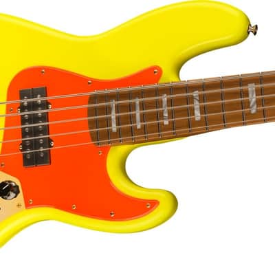 FENDER - MonoNeon Jazz Bass V Maple Fingerboard Neon Yellow - 0149400386 image 3