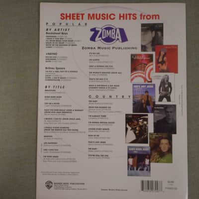 Warner Bros. Britney Spears "Me Against the Music" Sheet Music 2003 image 3