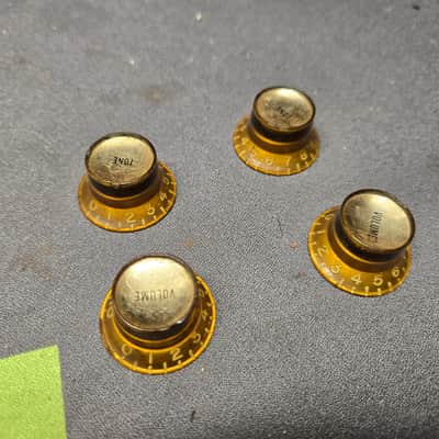 Gibson Reflector Knobs 1960's - Gold image 5