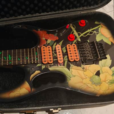 Ibanez JEM77-FP Steve Vai Signature 1988 - 2004 - Black Floral Pattern image 13