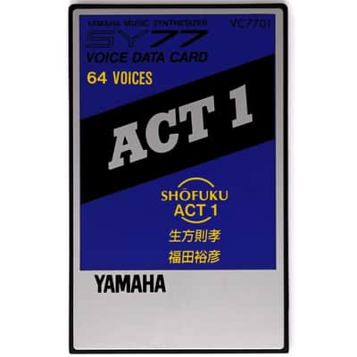 Yamaha SY77 TG77 Shofuku Act 1 PCM Data Rom Card For Yamaha SY77 & Yamaha TG77
