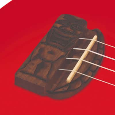 Kohala KT-CRD Tiki Concert Ukulele in Red 2021 satin finish image 2