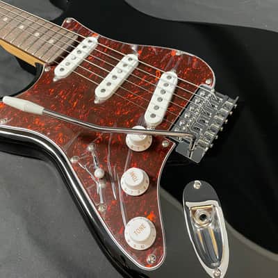 Harley Benton ST-62RW LH BK 2024 Black Strat w/Tortoise Shell Pickguard - LEFTY - image 4