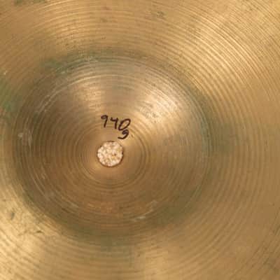 1990s Zildjian A 14" New Beat Hi Hat Cymbals 940g 1320g image 4
