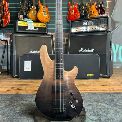Schecter SLS Elite-4 Black Fade Burst 2022 Electric Bass image 1