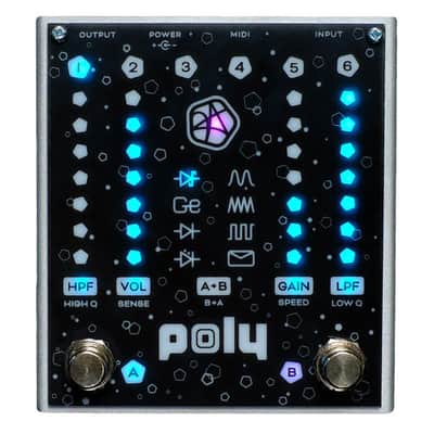 Poly Effects Josh Smith Flat V 2-Channel Overdrive Pedal w/ TRS MIDI image 1
