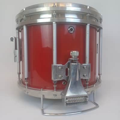 Pearl 11x13" FFX Championship Maple Marching Snare Drum Red Free Floating 10-Lug image 3