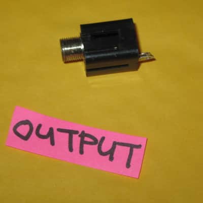 ONE lightly used genuine Boss OUTPUT jack + wires, nut, washers, & zip tie - specifically from 2009 (but can be used on other year BOSS pedals) NO pedal / NO other parts (let me know if wires need to be soldered on for you) image 5