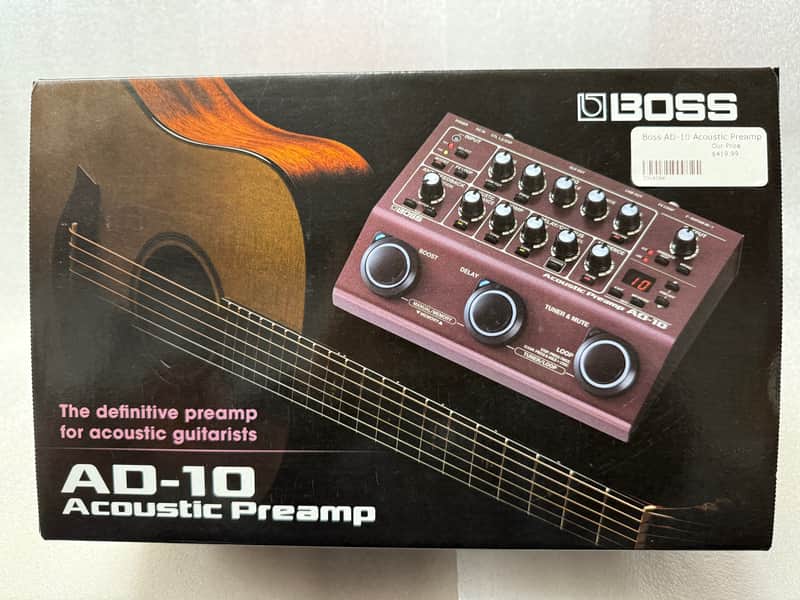 Boss AD-10 Acoustic Preamp 2017 - Present - Brown image 1