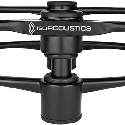 IsoAcoustics Aperta Series Isolation Speaker Stands with Tilt Adjustment: Aperta300 (11.8" x 7.9") Black (Single) image 1