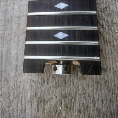 Diamond Inlay 22 Steel Fret spokewheel guitar Neck Replacement Canadian Maple on Rosewood DIY. image 5