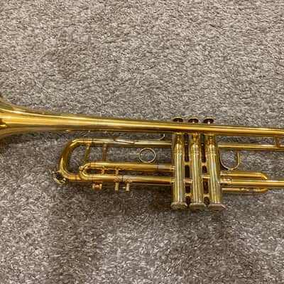 1992 Bach Stradivarius 18037 Bb Trumpet – Rare Gold Plate over Silver – ML Bore image 1