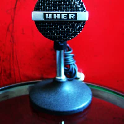 Vintage 1970's UHER M-516 dynamic cardioid microphone w mic clip & cable Dual Z German image 3