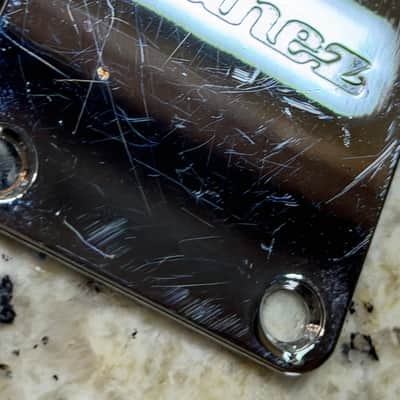 Ibanez Neck Plate - Chrome image 1