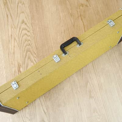 1959 Harmony Stratotone Jupiter H49 Vintage Electric Guitar, DeArmond Gold Foils w/ Tweed Case image 25