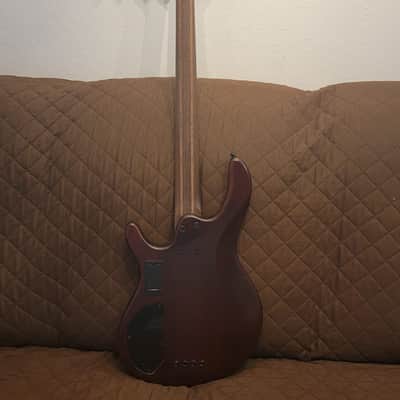 Cort B4ELEMENTOPN Mahogany Body Ash Top 5pcs Walnut & Panga Panga Neck 4-String Electric Bass Guitar image 2