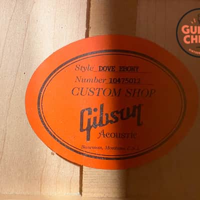 2015 Gibson Custom Shop Dove Acoustic | Ebony Black Finish | LR Baggs Pickup | Original Case & COA image 14