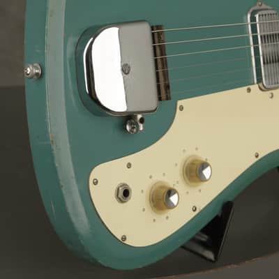 1965 SILVERTONE model 1417 L 1413 w/Vibrato TURQUOISE image 9