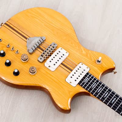 1977 Greco GO1200 Speed Way Vintage Neck Through Guitar Natural w/ Case, Japan Fujigen image 9