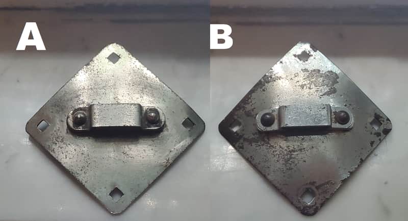TWO LUDWIG 1950s 1960s PRE SERIAL era Vintage DIAMOND PLATE MOUNTS Tom Holder (preserial  pre-serial) image 1
